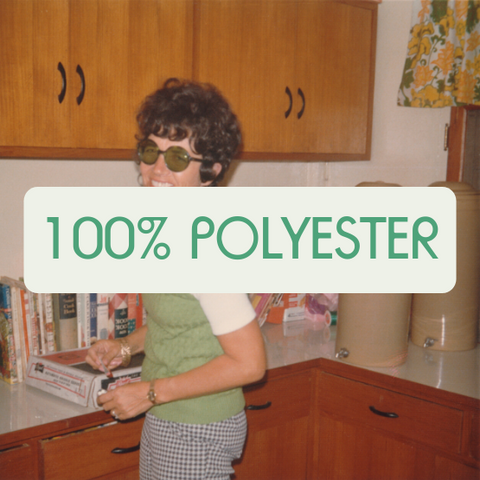 What is polyester made of? 