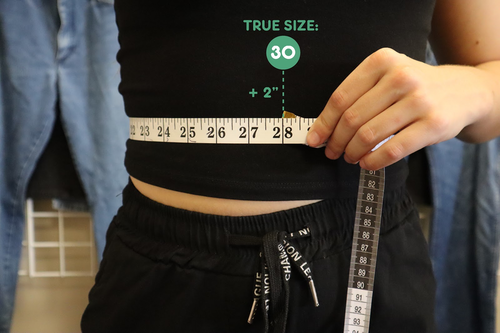 Size is measured across the waist.