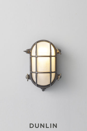 Brass Bulkhead Outdoor Wall Sconce by Original BTC