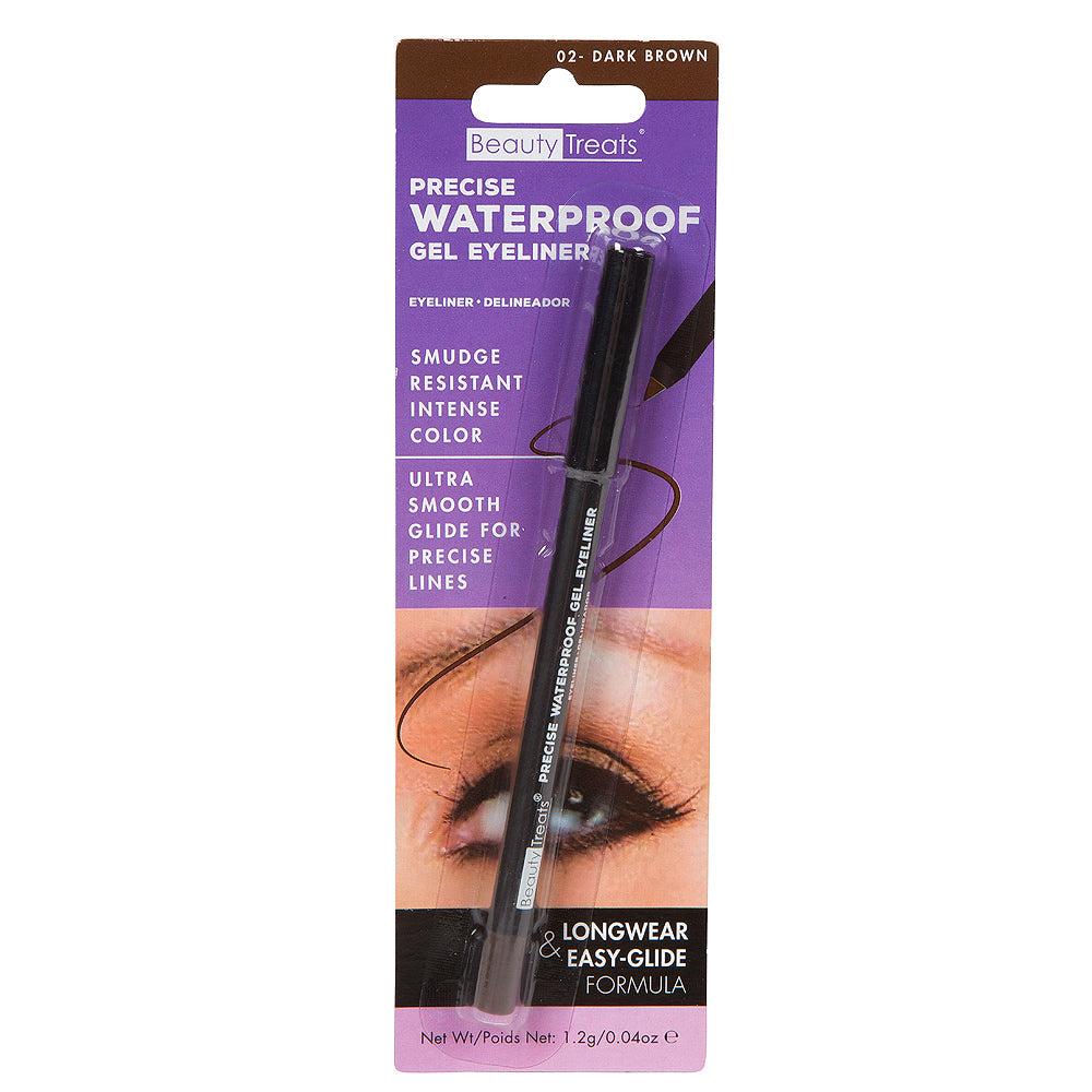 843 02 Precise Waterproof Gel Eyeliner Dark Brown Beauty 