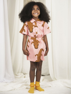 Mini Rodini Crocco Woven Pink Skirt at Bloom Moda Online Kids' Clothing Boutique