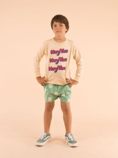 Tinycottons Hello Pleat Shorts at Bloom Moda Online Kids' Clothing Boutique