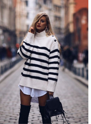 COMMENT PORTER SON PULL OVERSIZE CET HIVER ? – By Louise