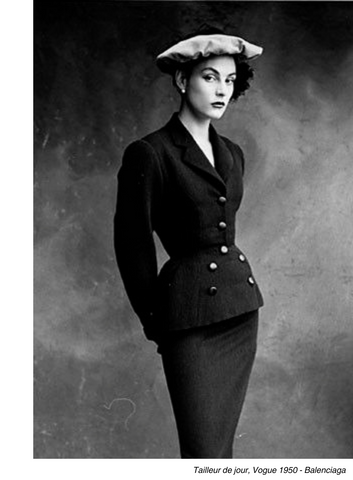 Abito da giorno, Vogue 1950 - Balenciaga