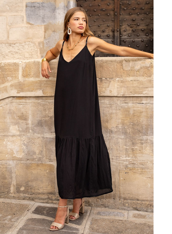 Black bohemian dress