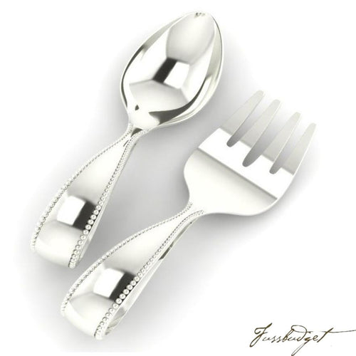 sterling silver baby fork and spoon set