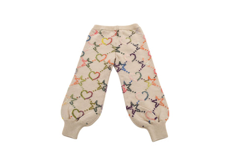 Gucci - Girls Neon Pink & Yellow GG Leggings