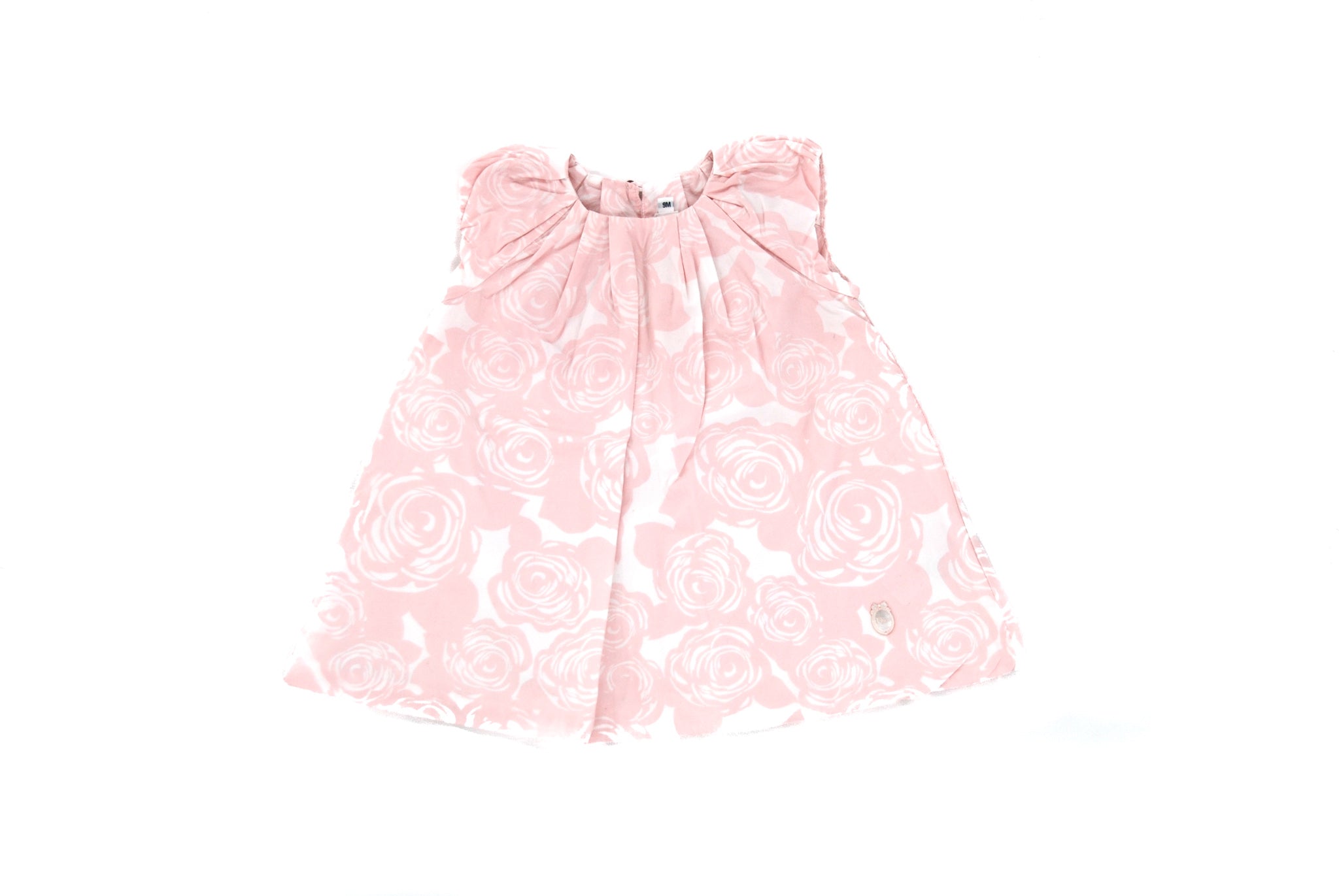 Baby ALine Dress Ivory Cotton Voile with Cannage Jacquard and Pink Lily of  the Valley Print  DIOR SG
