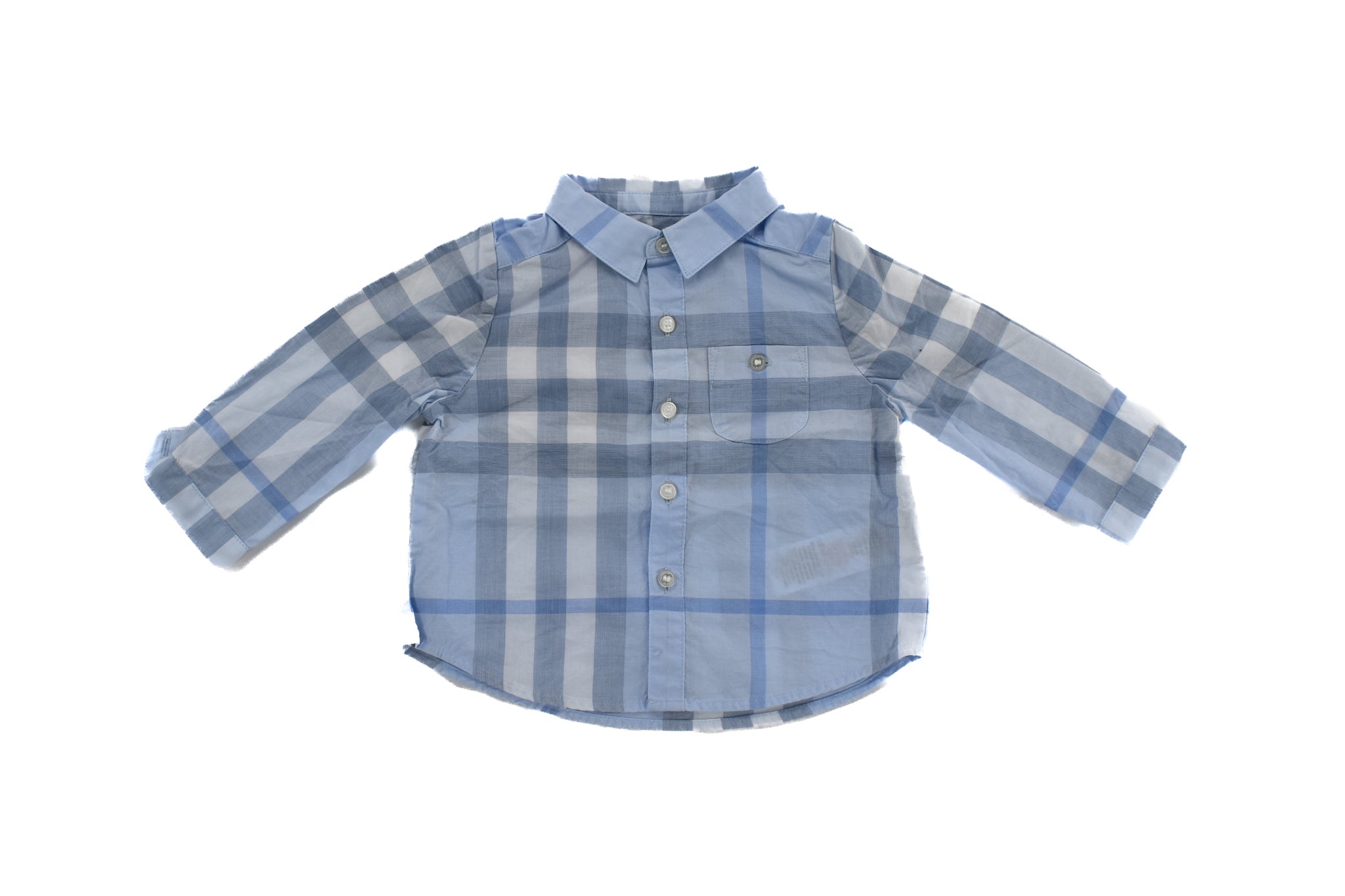 Baby Boy Burberry Plaid Shirt 6 Months 