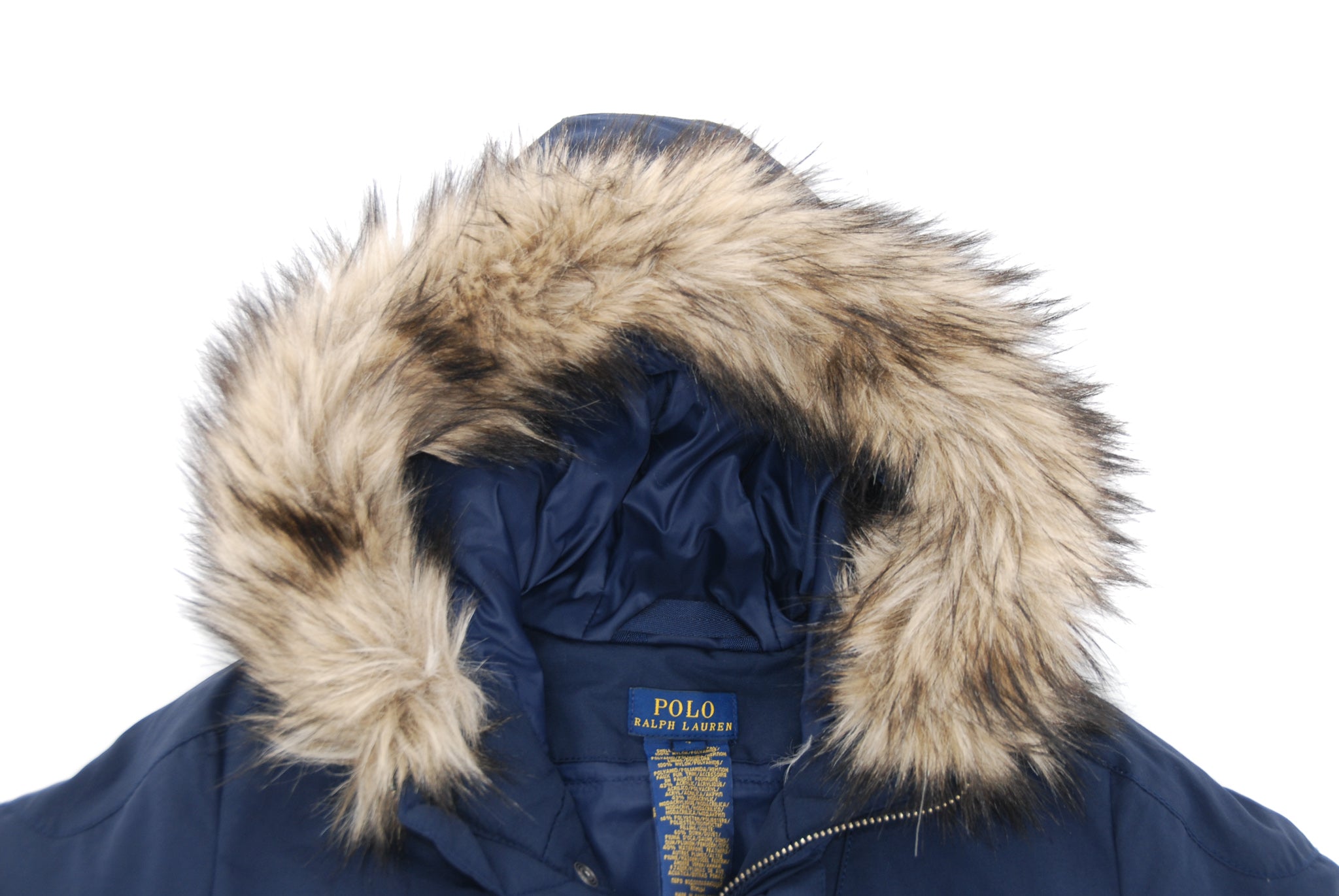 polo jacket fur hood