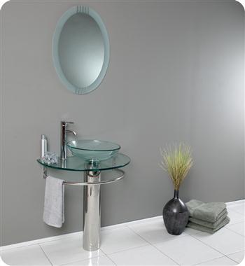 modern glass bathroom sink