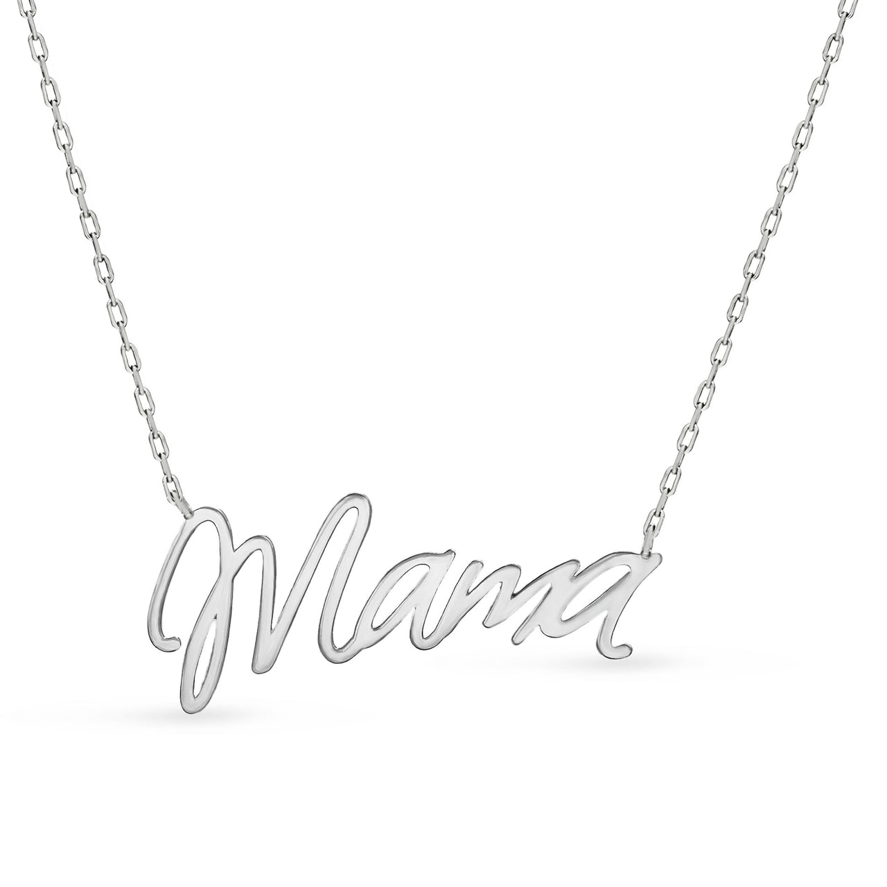 mama necklace silver