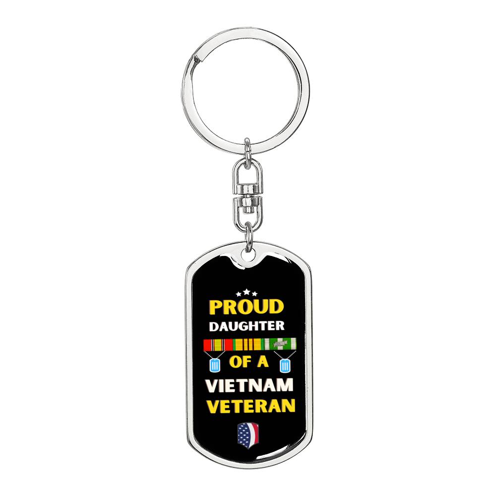 Limited edition Vietnam veteran daughter key chain