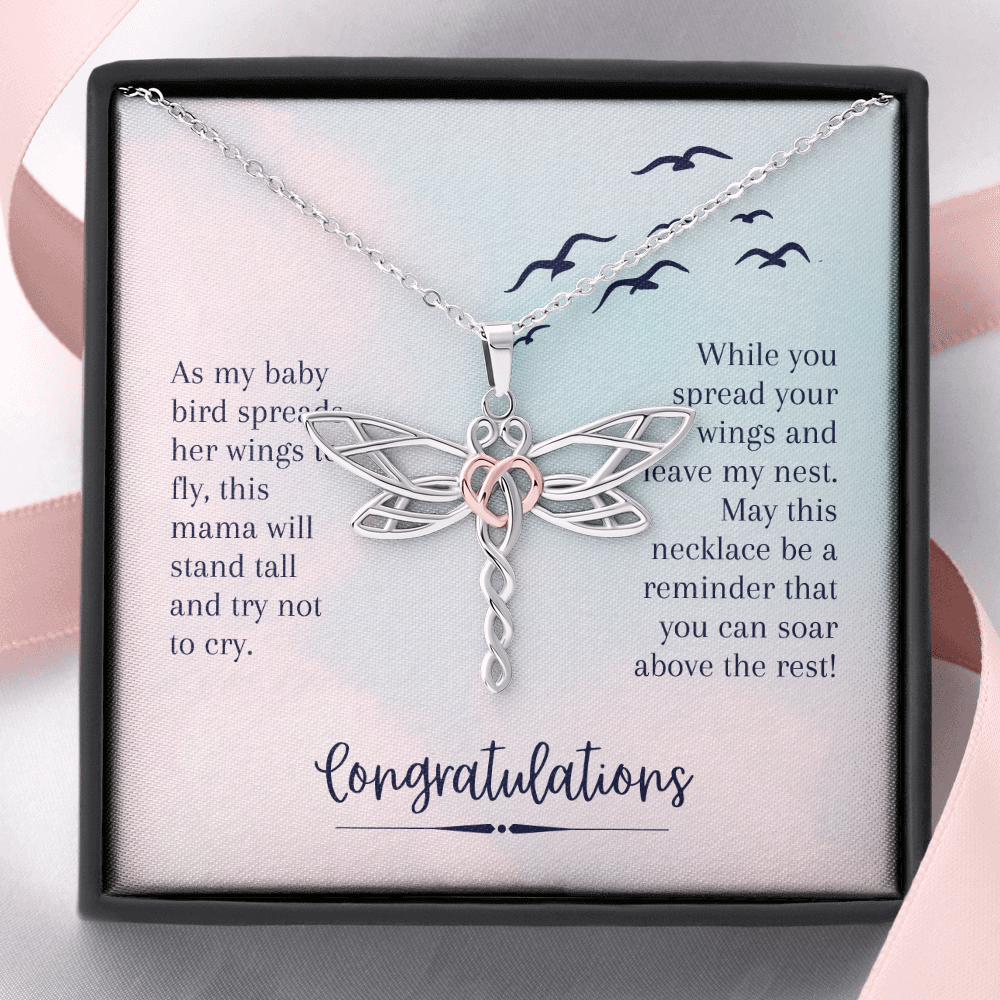 Firefly/Dragonfly To My Beautiful Daughter Necklace, Gift For Daughter From Mother, Daughter Birthday, Mother Daughter Necklace