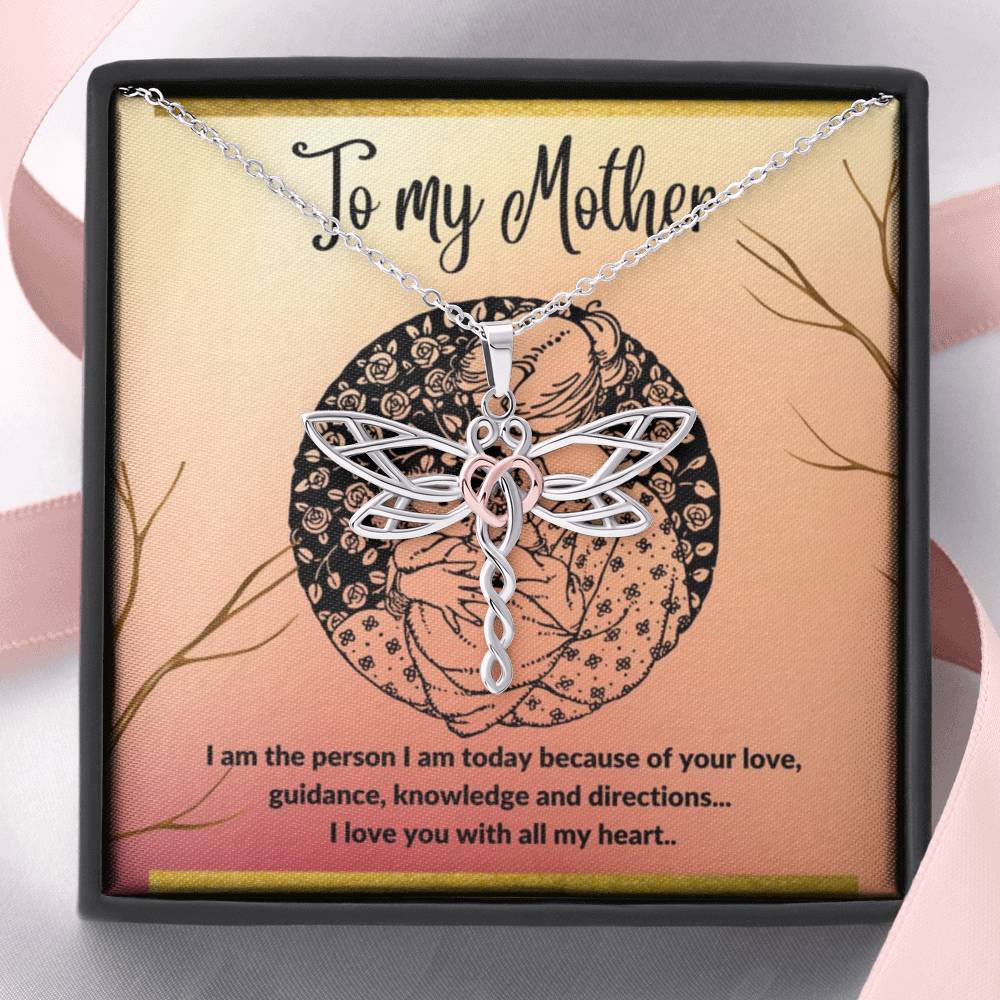 To My Mother – Dragonfly Necklace