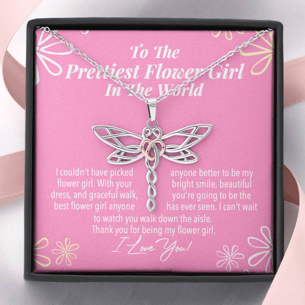 Prettiest Flower Girl Thank You Necklace