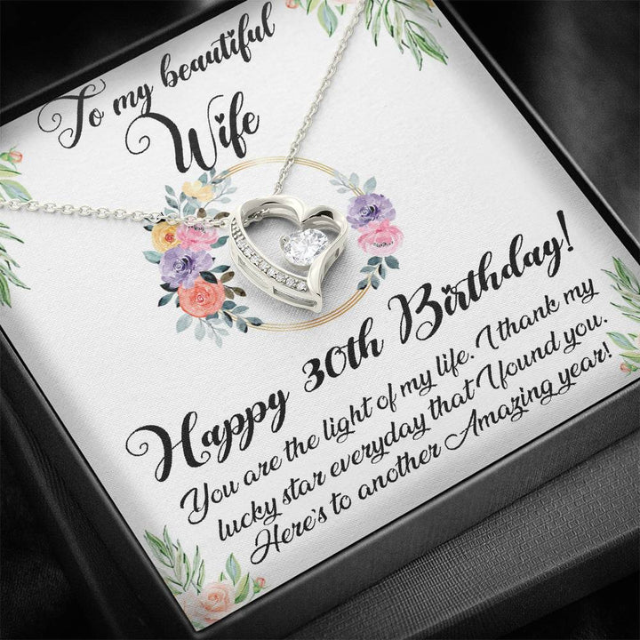 Happy 30th Birthday Necklace For Wife 30th Birthday Ts For Women
