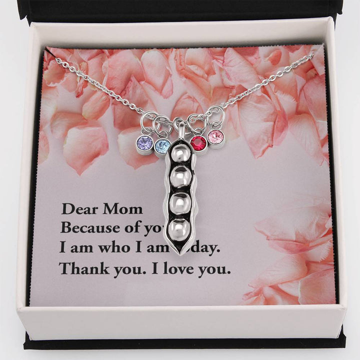 pea pod necklace Personalized Gift for Mom Jewelry