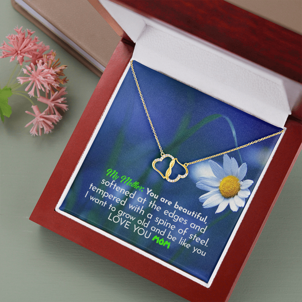 Gold Necklace, Dimond Necklace, 10K Solid Yellow Gold Hearts Necklace, 0.07-Carat Dimond Necklaces for Women, Gold Necklaces for Women 14k