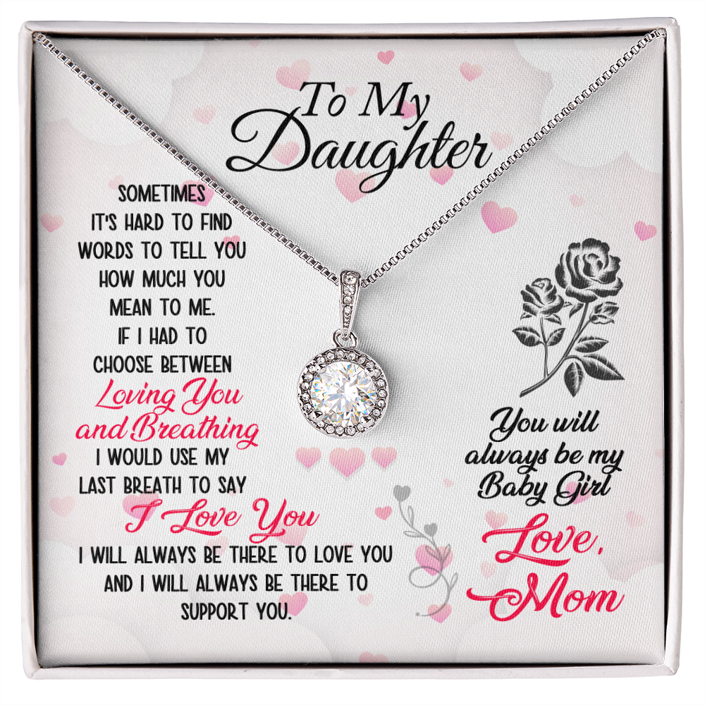 Gift For Daughter – Personalized Necklace – Custom Gift For Daughter – To My Daughter, Gift Jewelry Necklace From Daughter, Anniversary, Daughter Mother Necklace, Daughter Gift From Mom, Lovingly Mom, Daughters Birthday, Unique, Grown Up Daughter