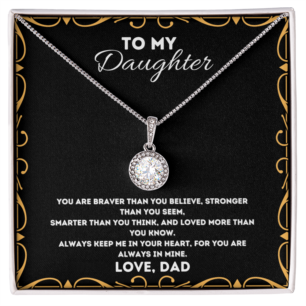 Keep Me In Your Heart, For You Are Always In Mine. Gift For Daughter, Daughter Gift Necklace, Daughter Birthday Gift, Christmas Gift For Daughter, Daughter Gift From Dad, Grown Up Daughter, Gift For Daughter From Dad, Daughter Father Necklace