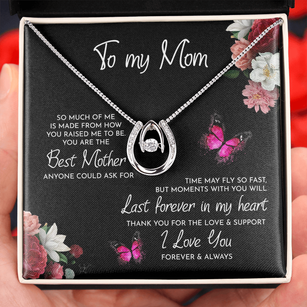 To my mom on my wedding day, mother of the bride gift from daughter, wedding day gift for mom, wedding day necklace for mom