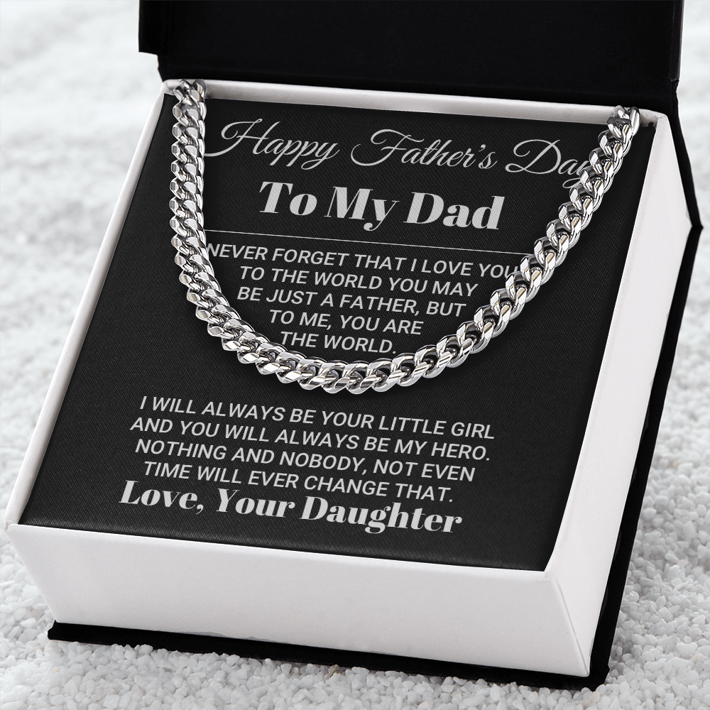 My Dad My World Father’s Day Necklace