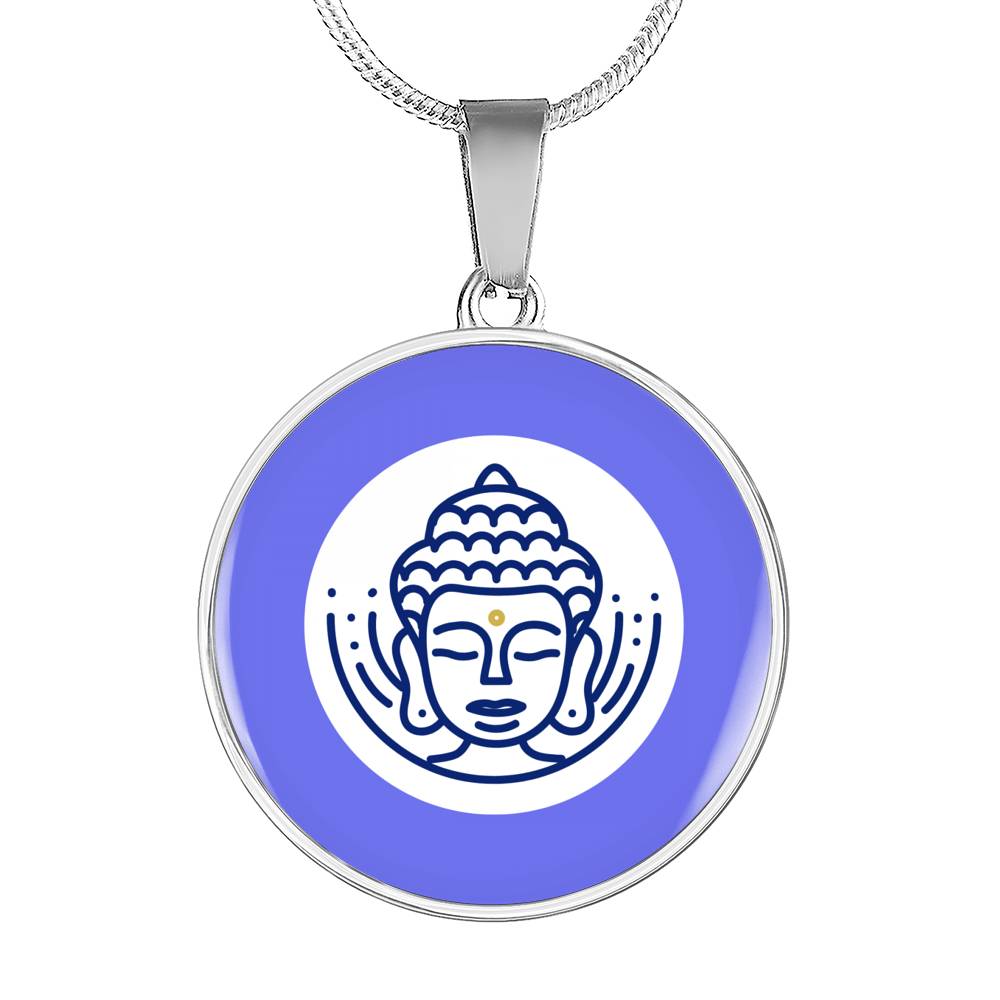 White Buddha Pendant