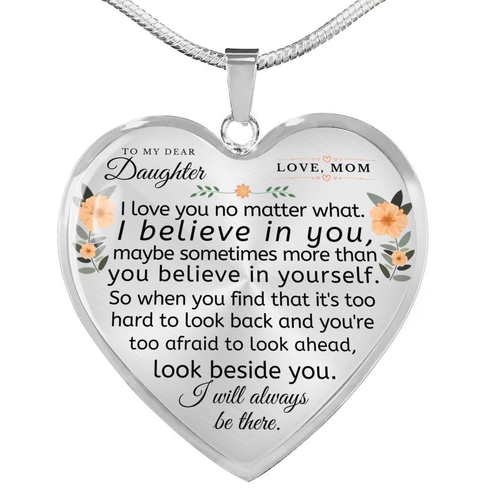 Sweet Daughter Heart Necklace – Teepoem Ltd