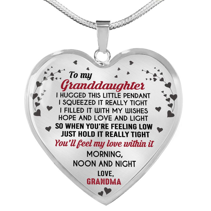 To My Granddaughter - Love, Grandma Necklace – ShineOn