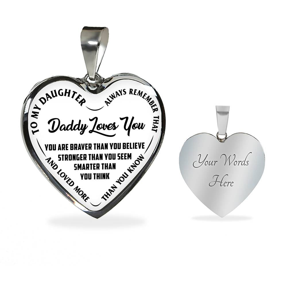 To My Daughter Necklace