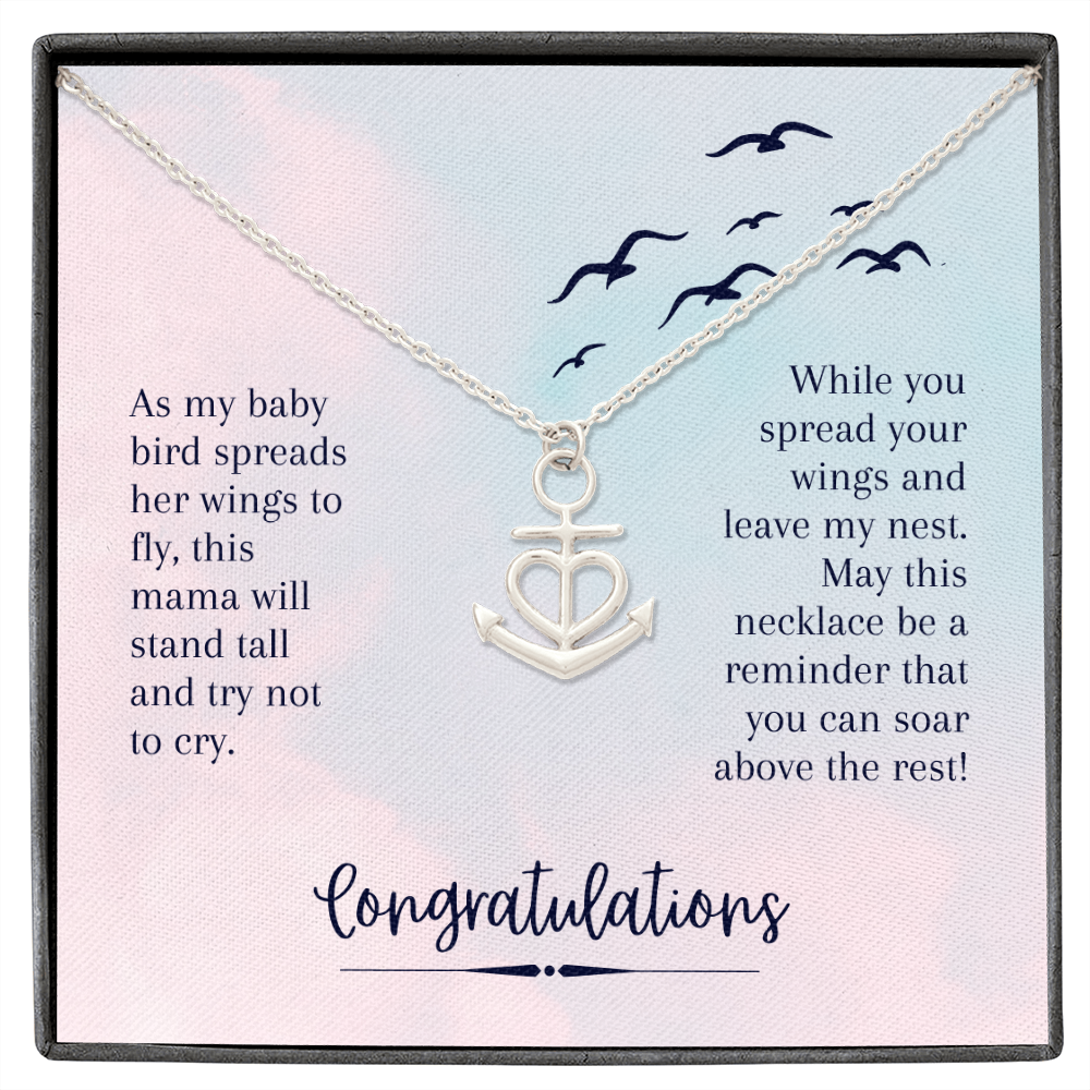 Anchor necklace, Daughter gift necklace, daughter birthday gift, gift for daughter, daughter jewelry