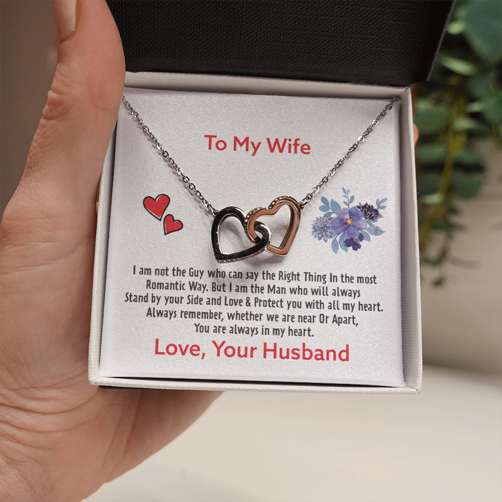 Gift for Wife – Interlocking Heart Necklace