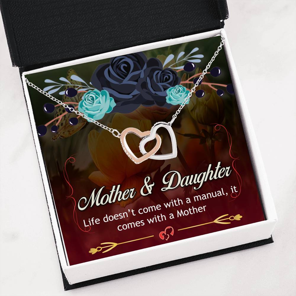 Mother’s Day Necklace with Message Card – Life doesn’t come with a manual, it comes with a Mother
