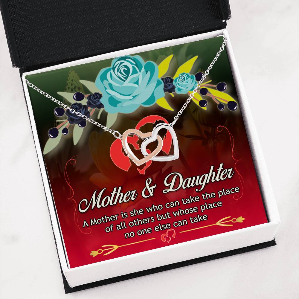 Mother’s Day Necklace with Message Card – A Mother is she who can take the place of all others but whose place no one else can take