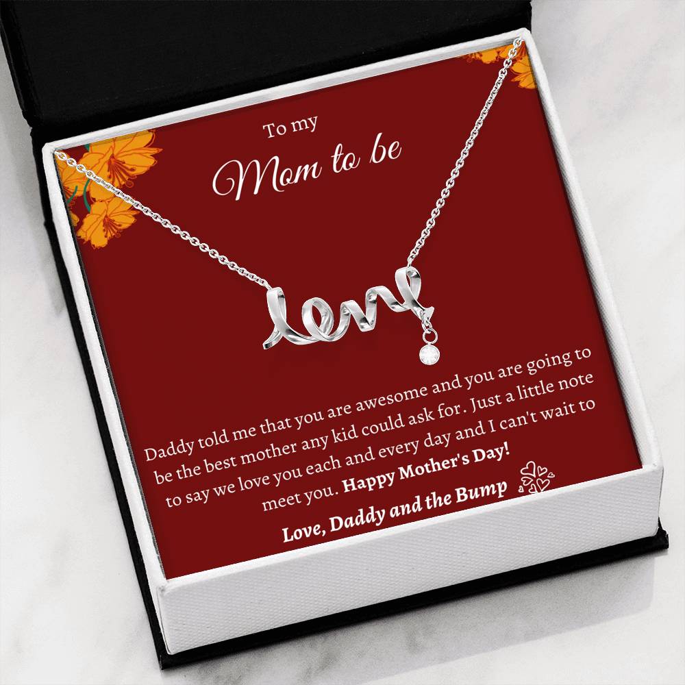 Happy Mother’s Day! – Love From Daddy And The Bump – Necklace