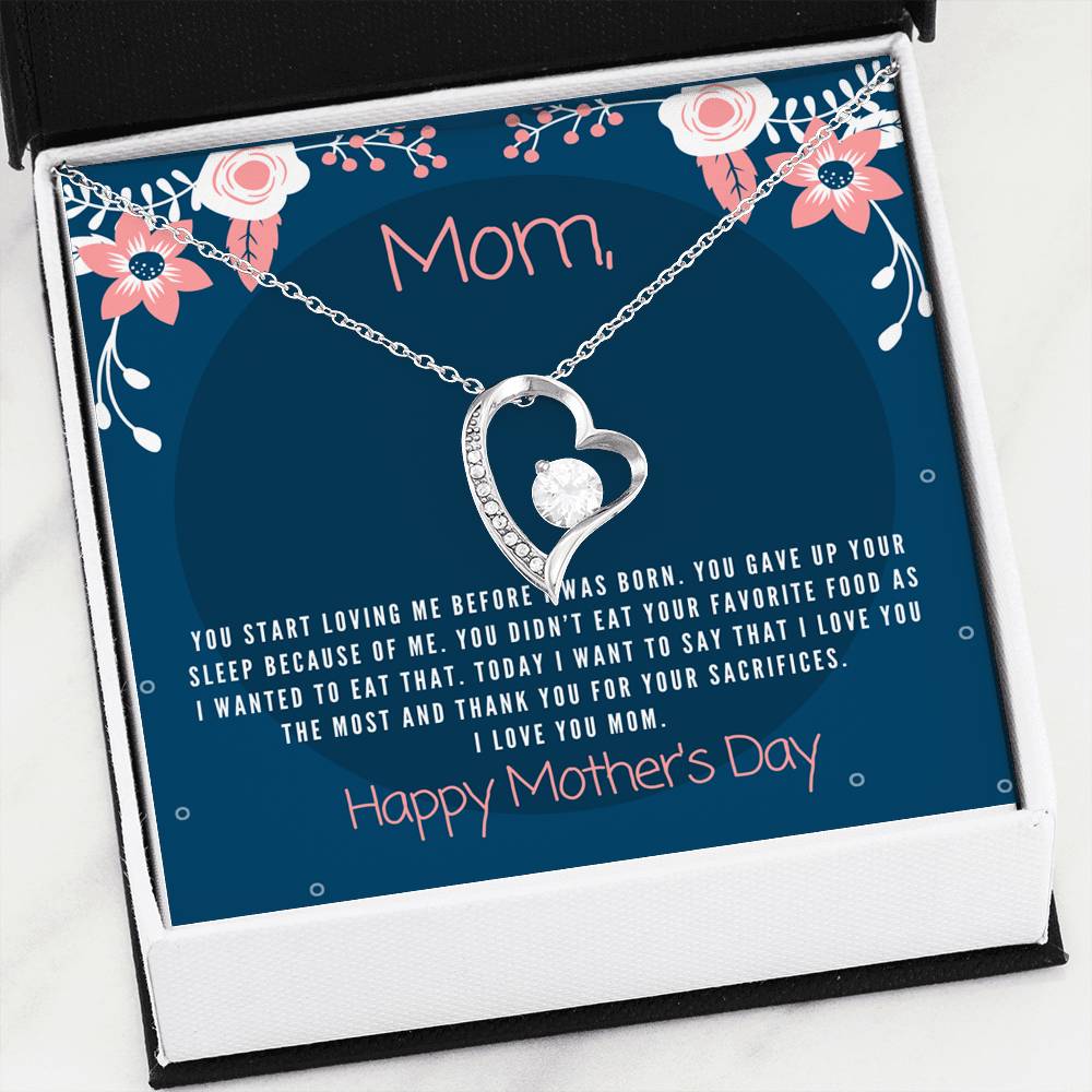 To Mom – Mother’s Day Gift Forever Love Necklace