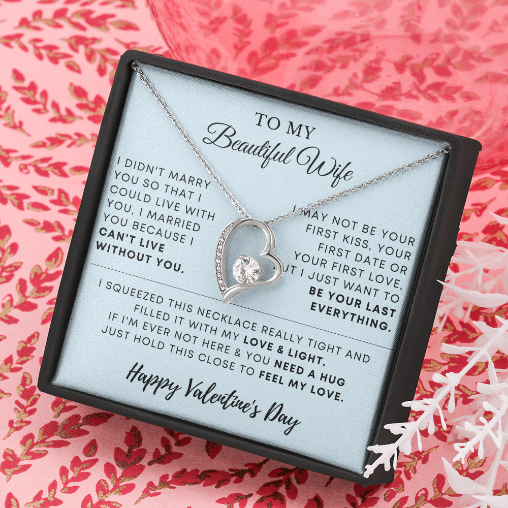 To My Beautiful Wife – Forever Love Necklace