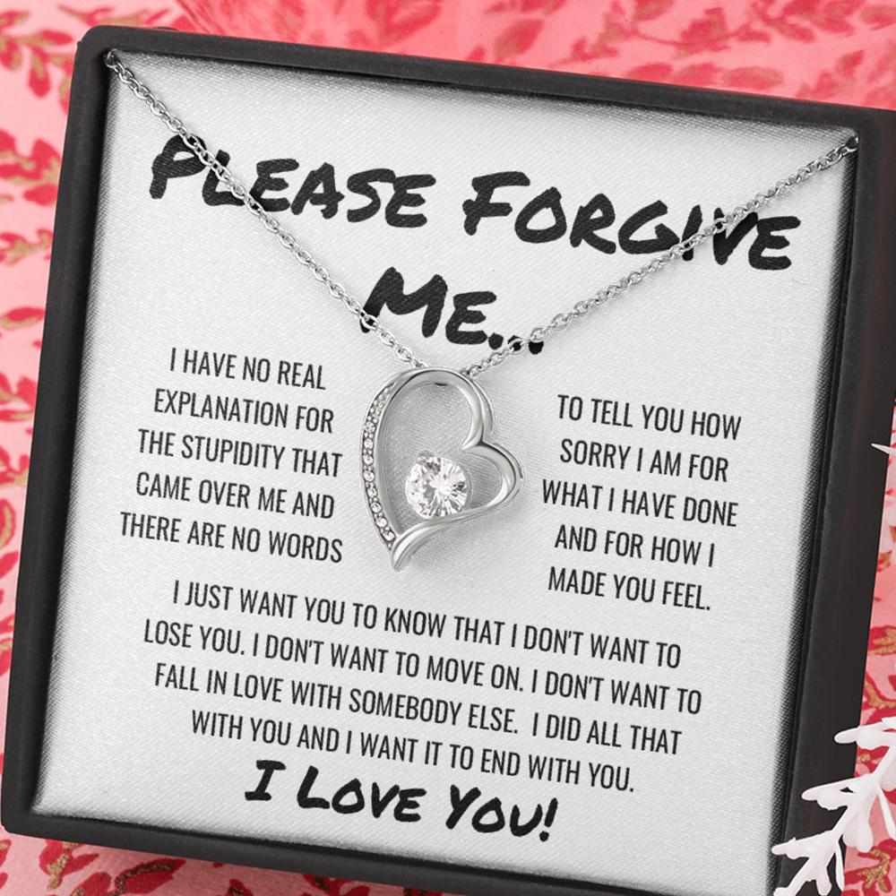 Sorry Forgive Me Apology Necklace
