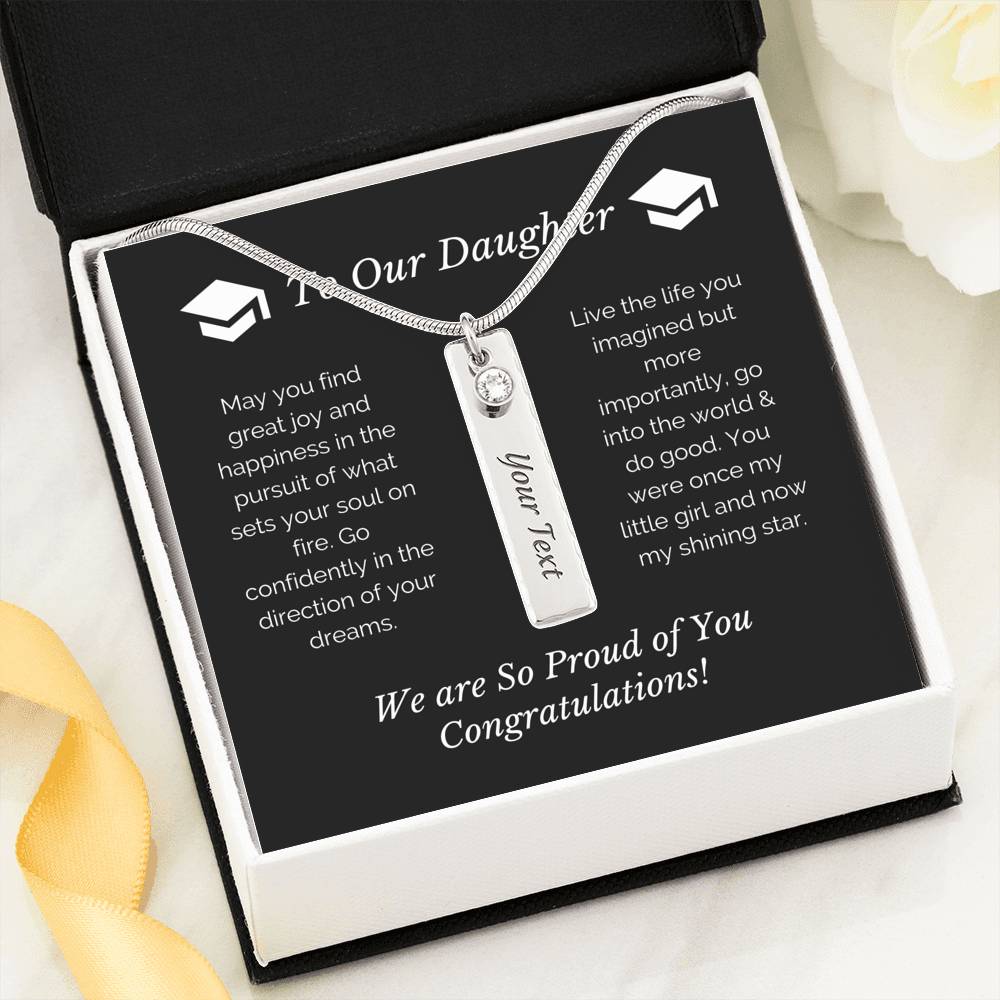 Graduation Gift – My Shining Star – Daughter Necklace – Teepoem Ltd