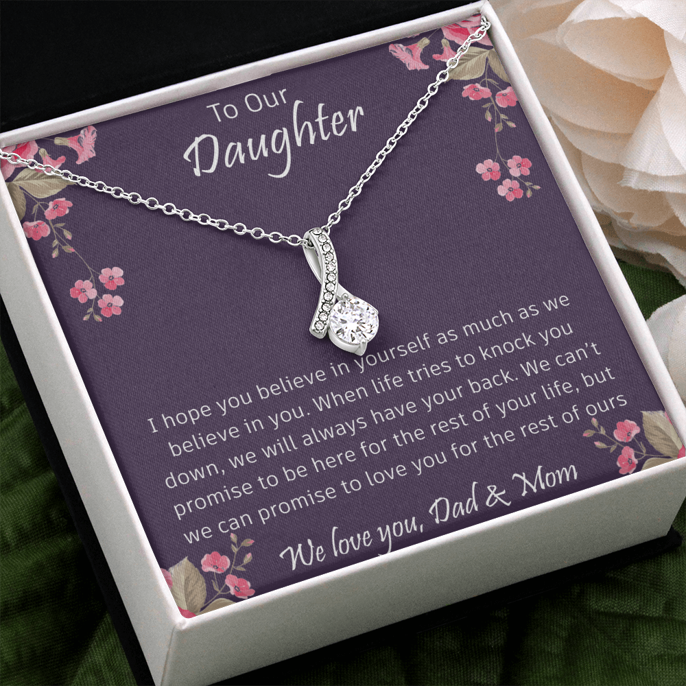 The Best Gift For Your Daughter, To My Daughter With Love And Kiss Dragonfly Necklace, Birthday Gift Daughter Graduation Gift, Grown Up Daughter, Daughter Birthday Gift From Mom, Christmas Gift, Daughter Gift From Mom, Anniversary, Lovingly Mom