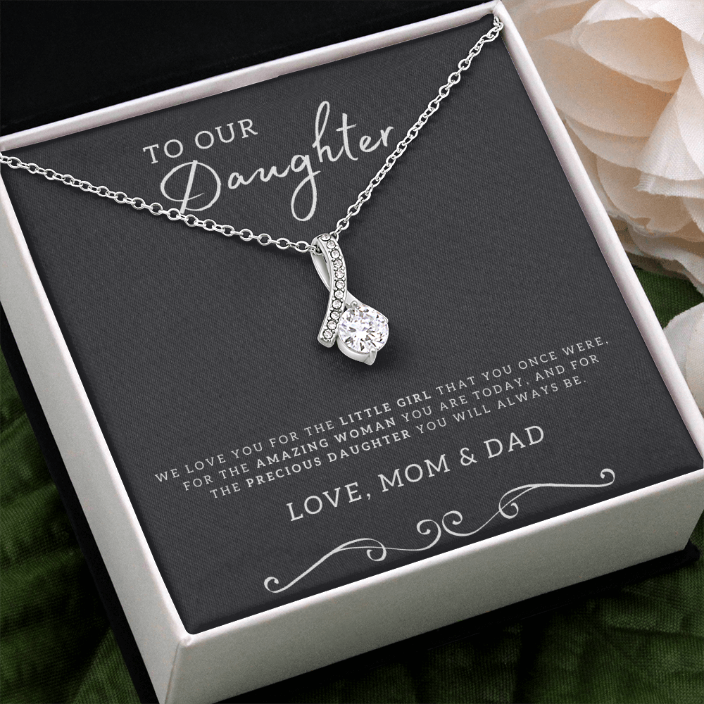 To Our Daughter, Love Mum & Dad, Daughter Mother Necklace, Daughter Gift From Dad, To Our Daughter, Daughters Birthday, Grown Up Daughter, Graduation Gift For Daughter, Christmas Gift To Daughter, Gift For Daughter From Parents
