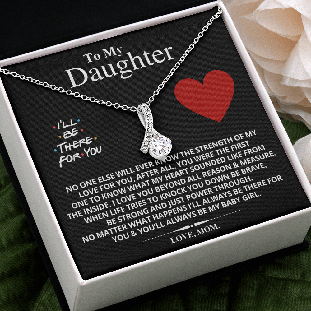 To My Daughter – Love Knot Necklace – From Mom, Daughter Gift From Mom, Anniversary, Lovingly Mom, Birthday Gift Daughter Graduation Gift, Grown Up Daughter, Daughter Birthday Gift From Mom, Christmas Gift