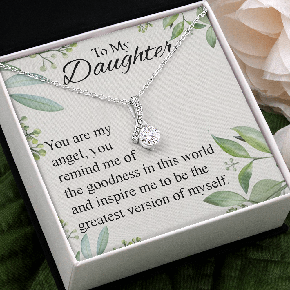 To My Daughter – You Are My Angel, Wish You Strength, Personalized Message Card, Daughter Gift From Mom, Anniversary, Lovingly Mom, Birthday Gift Daughter Graduation Gift, Grown Up Daughter, Daughter Birthday Gift From Mom, Christmas Gift