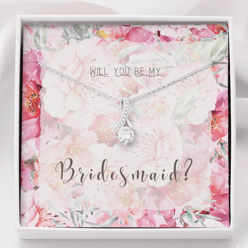 Bridesmaid Proposal Necklace Bridesmaid Proposal Jewelry Bridesmai Shineon 3797