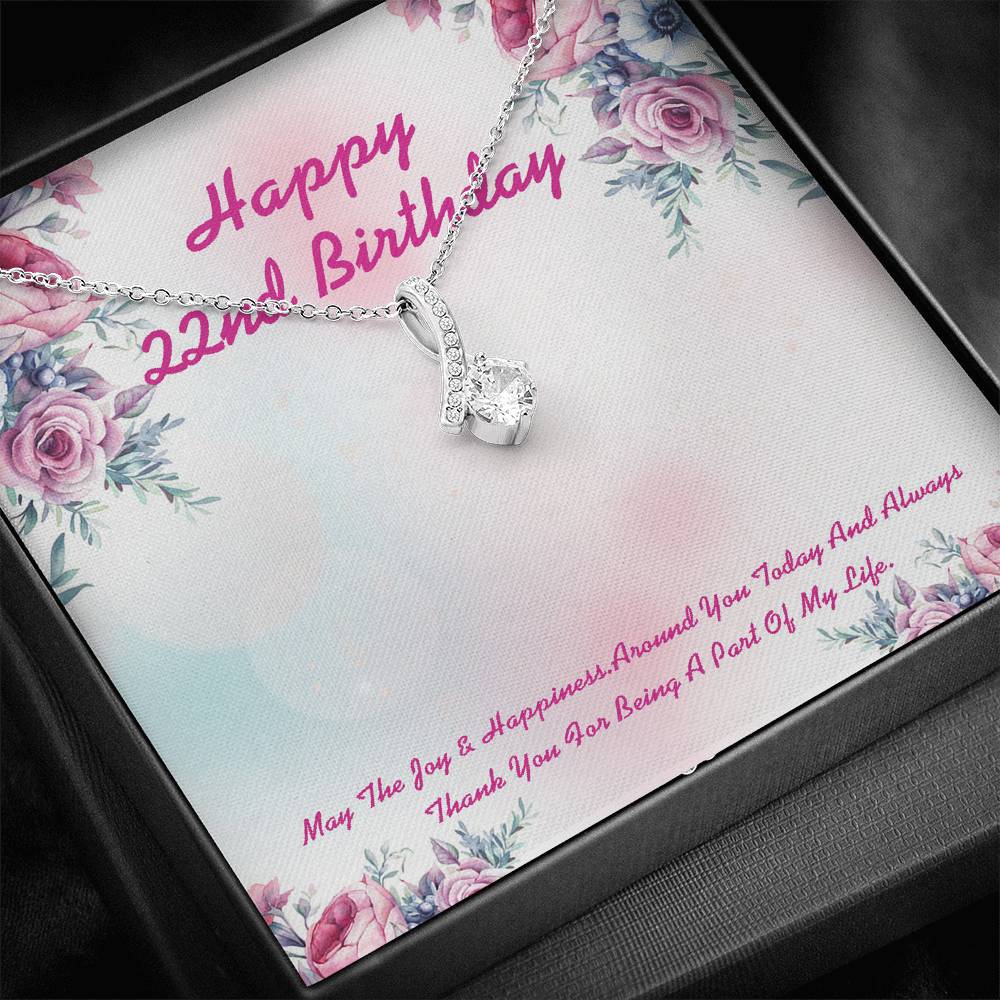 22nd Birthday Neclace for Women, 22 Years Old Birthday Gifts for Her ...