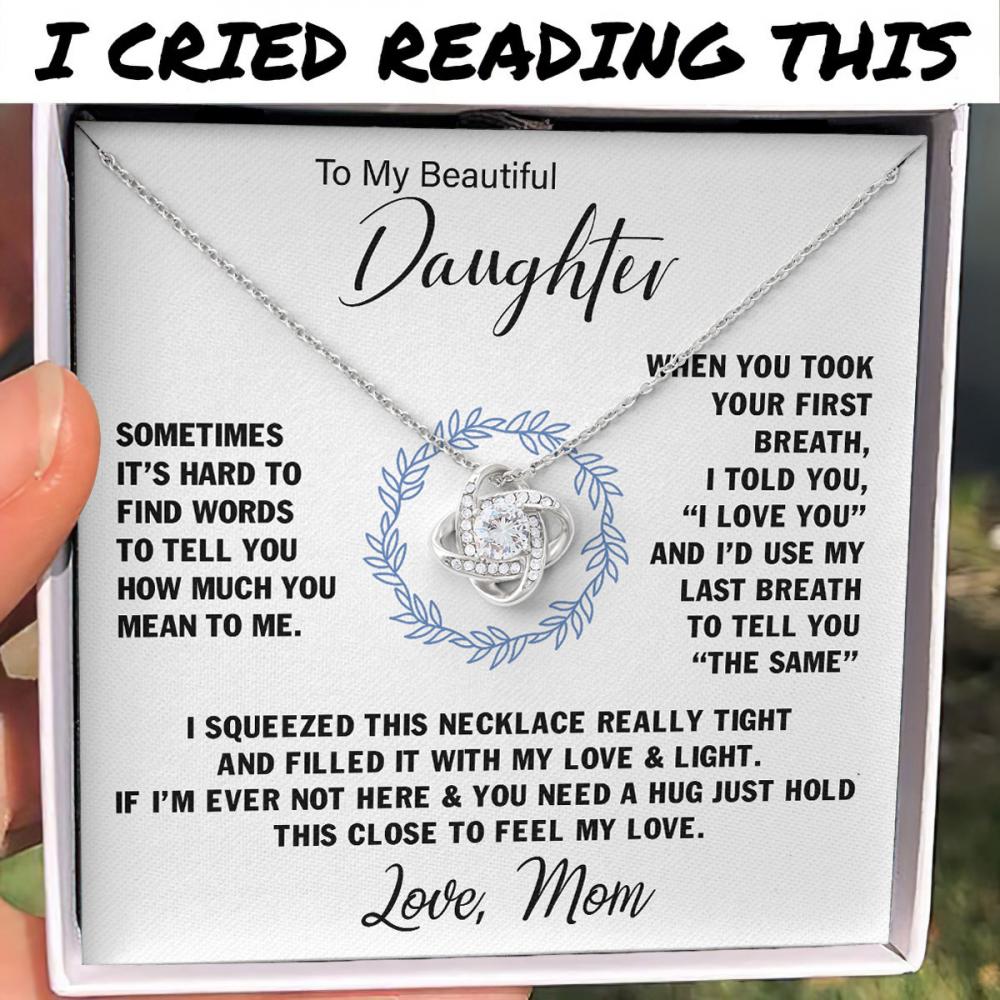 TO MY DAUGHTER | Love Knot Necklace💓