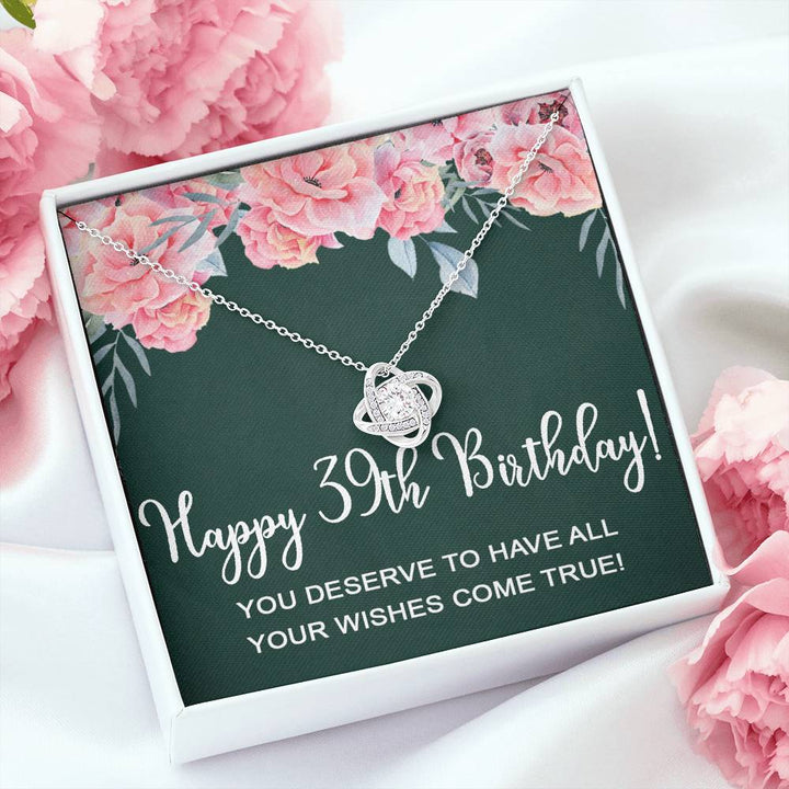 Happy 39th Birthday Gifts for Women Necklace for Her, 39 Years Old Jew ...