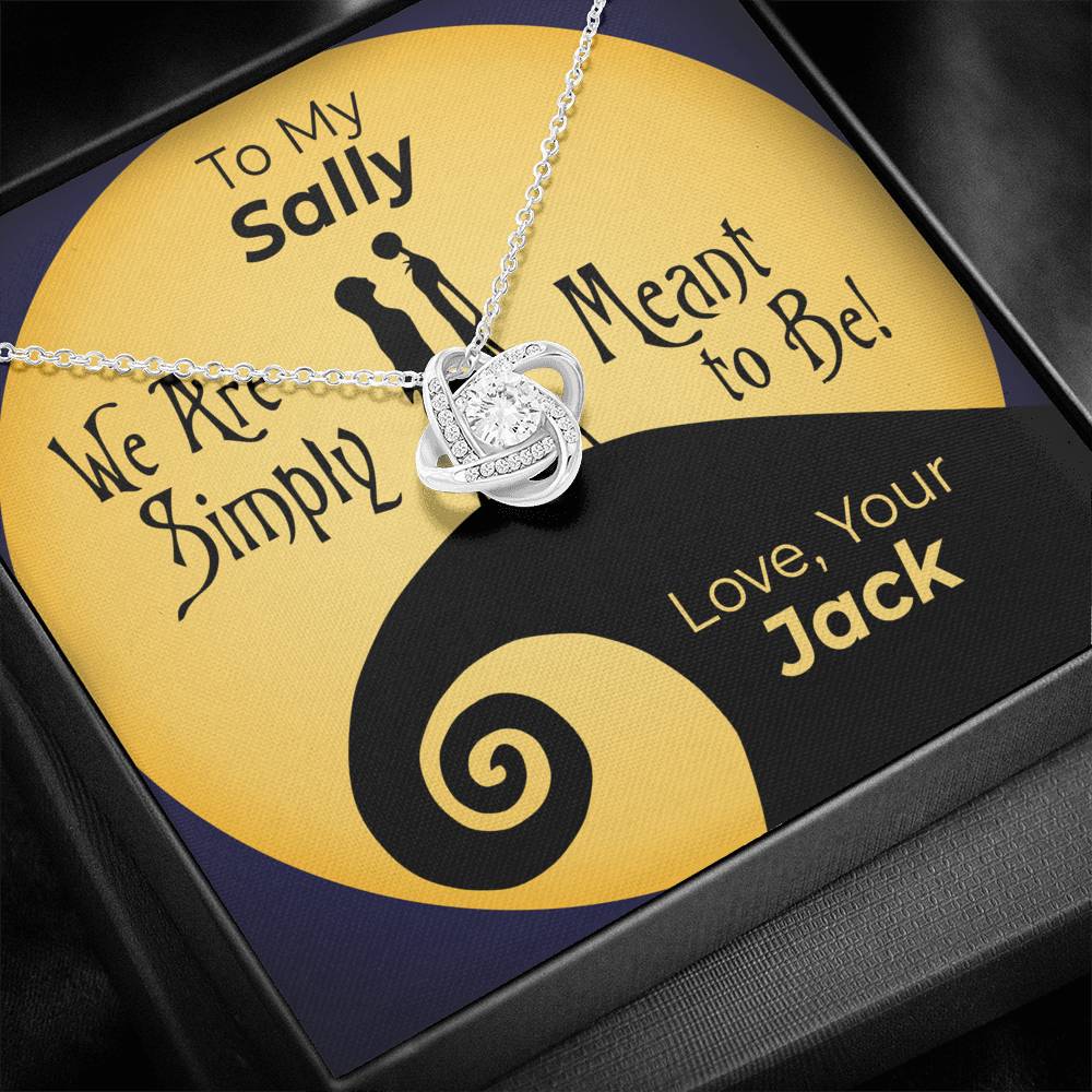 Jack & Sally, Love Knot Necklace, Simply Meant to Be