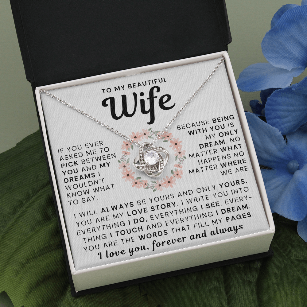 My Beautiful Wife Necklace – You Are The Words That Fill My Pages (189.lk.016.4)